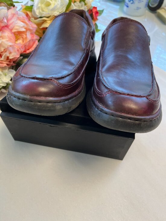 Born Brompton II Men’s 8.5M Burgundy Leather Slip-On Loafers main image 11